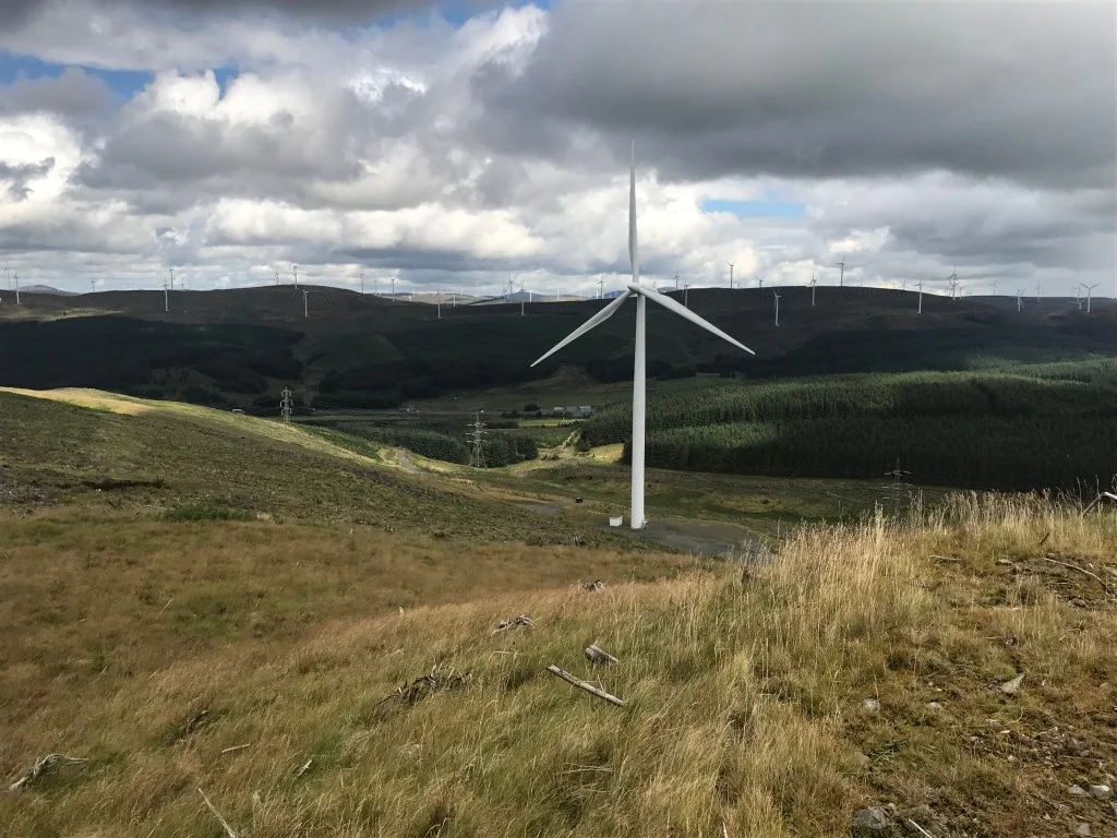 Wind farm in Scotland