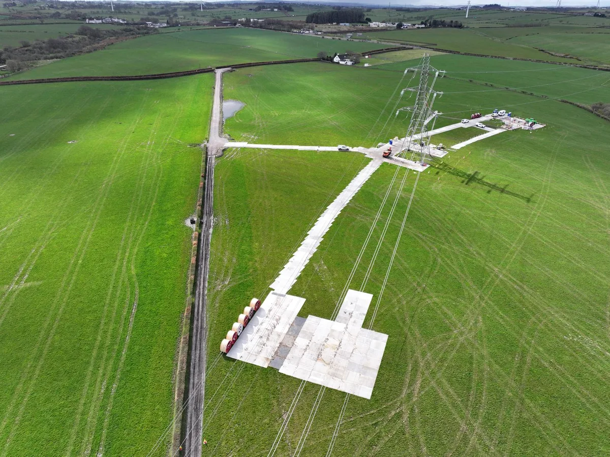 Electricity infrastructure on agricultural land